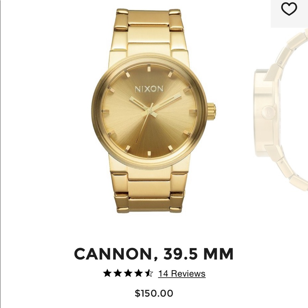 Gold Nixon Watch 39.5